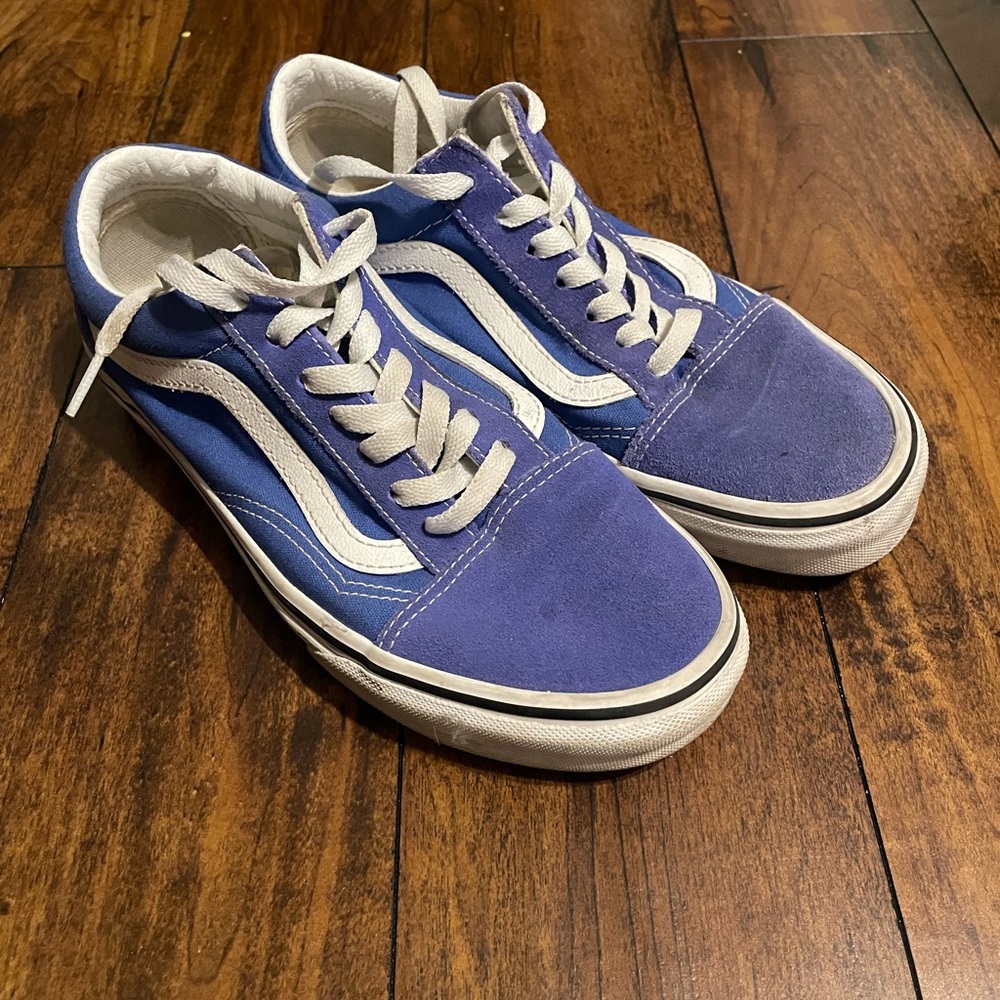 Blue vans shoes
